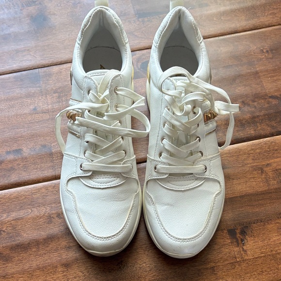 Aldo Shoes - Aldo Women's White Leather Sneakers